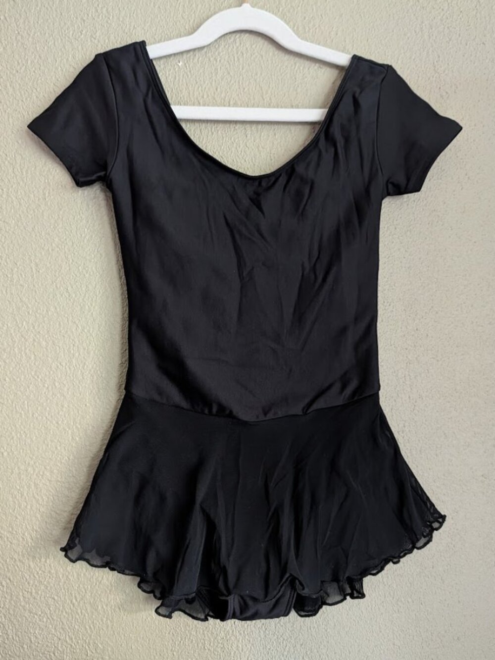 Wear Moi Ardesia Black Skirted Leotard Child 12-14